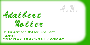 adalbert moller business card